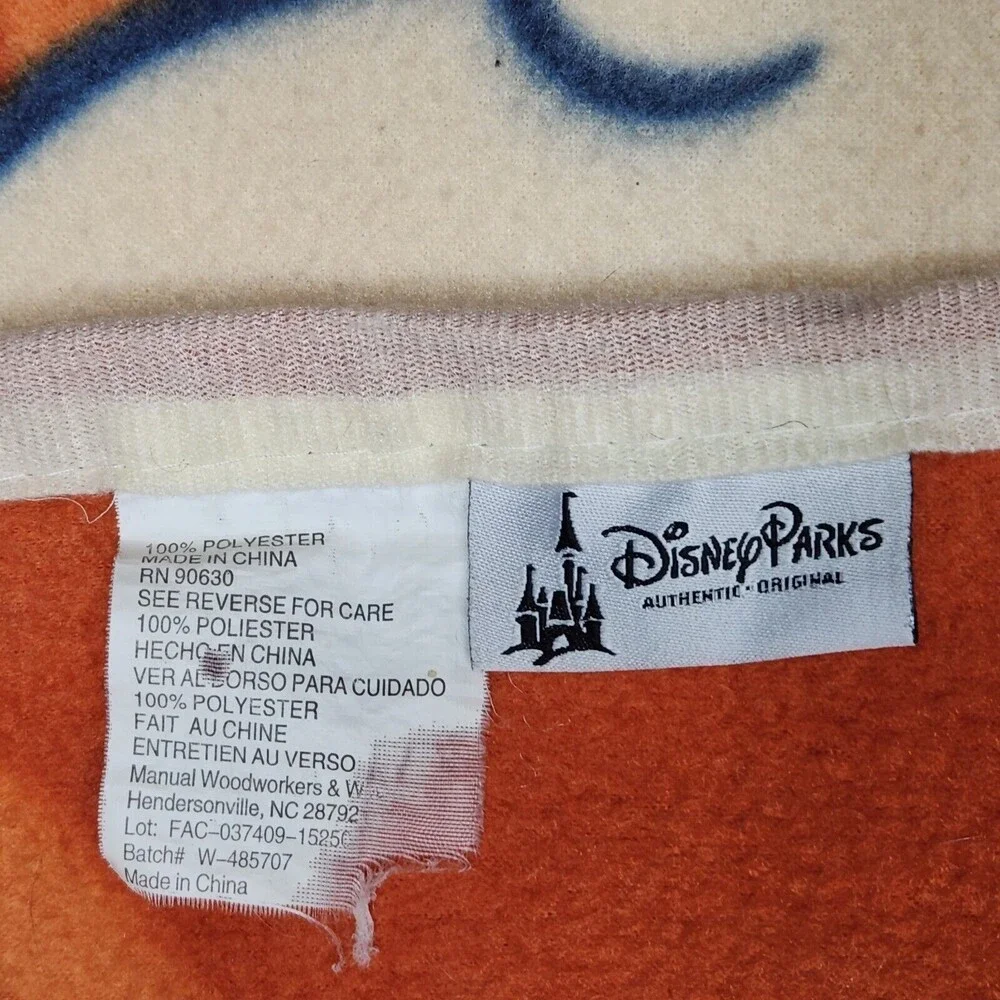Disney Parks Mickey Mouse Fleece Blanket Huge Pie Eye Wall Hanging Animation